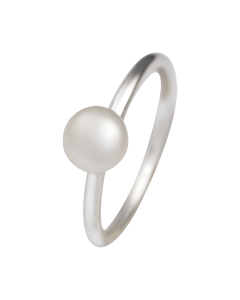 Filigraner Ring mit Perle, Silber